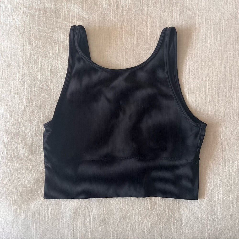 Lululemon Ribbed Power Pivot Tank - Black, size 12